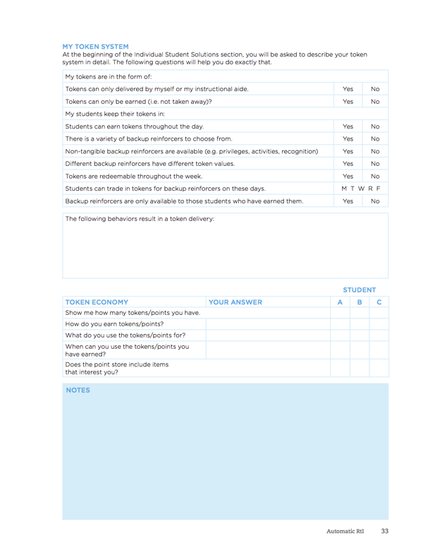 Automatic RtI Classroom Essentials